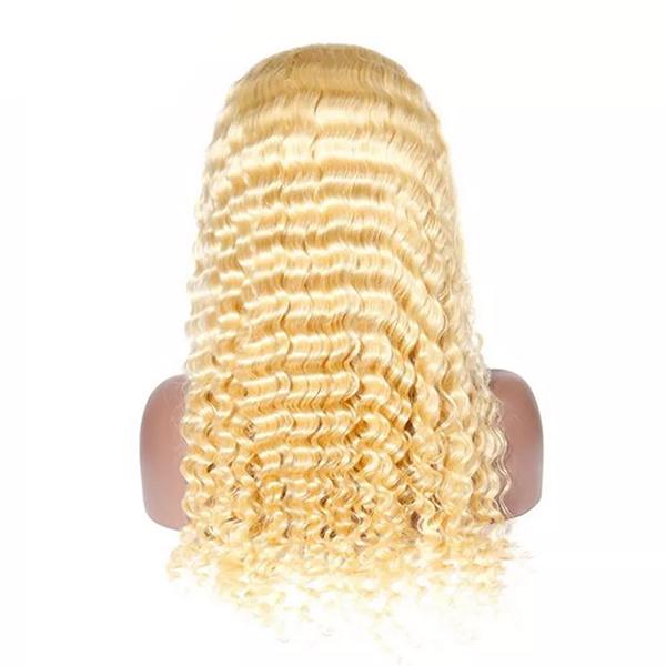 360 Blonde Deep Wave Lace Wigs