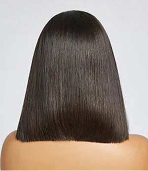 Blonde Highlight Streak Lace Frontal Bob Wigs