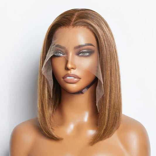 P4/27 Straight Bob Lace Frontal Wig