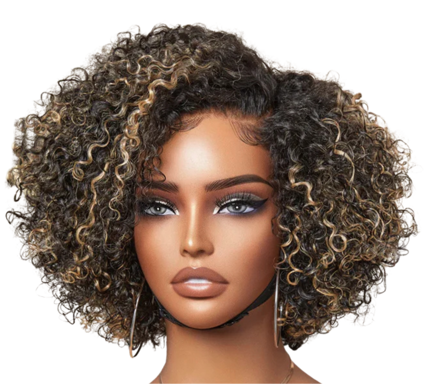 Short Cut Curly Minimalist HD Lace Glueless Side Part Wig