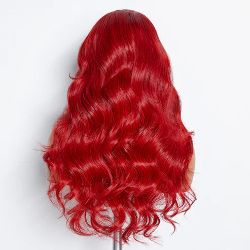 Red Lace Closure Wig