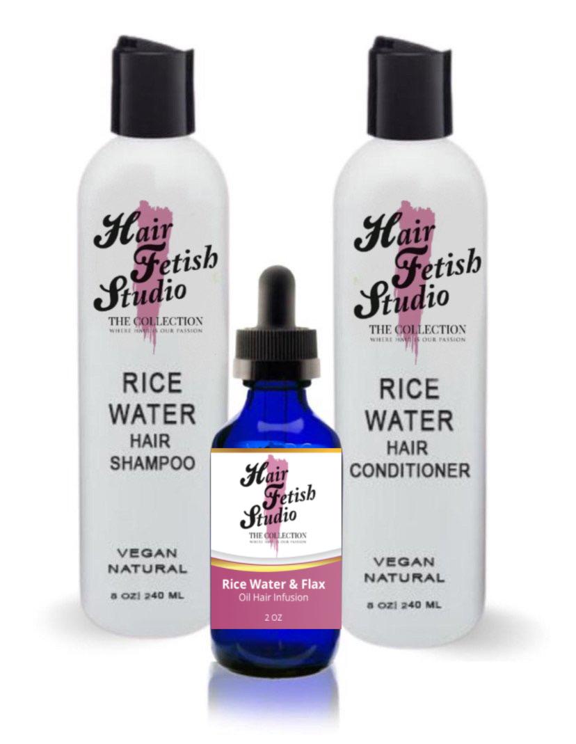 RICE PROTEIN WATER SHAMPOO & CONDITIONER BUNDLE SET
