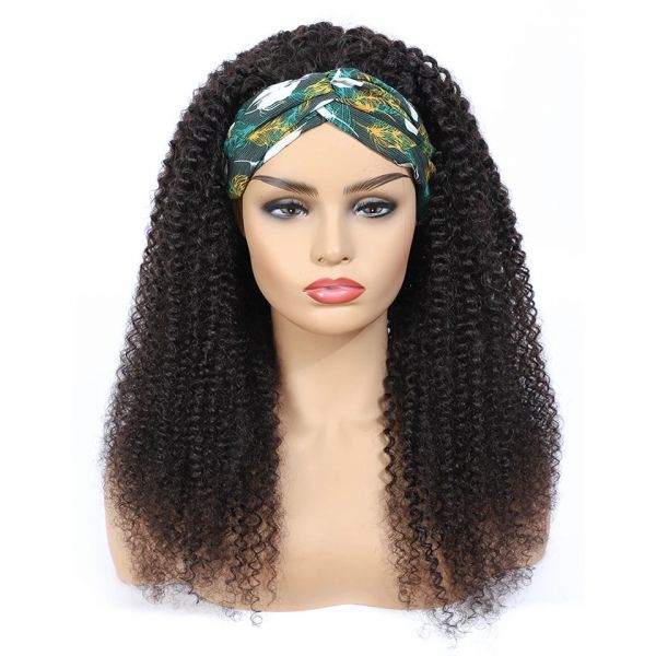 Kinky Curly Headband Wigs
