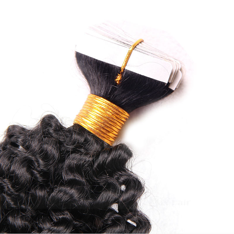 DEEP CURLY TAPE IN HAIR EXTENSIONS