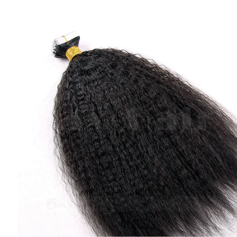 KINKY STRAIGHT TAPE IN HAIR EXTENSIONS
