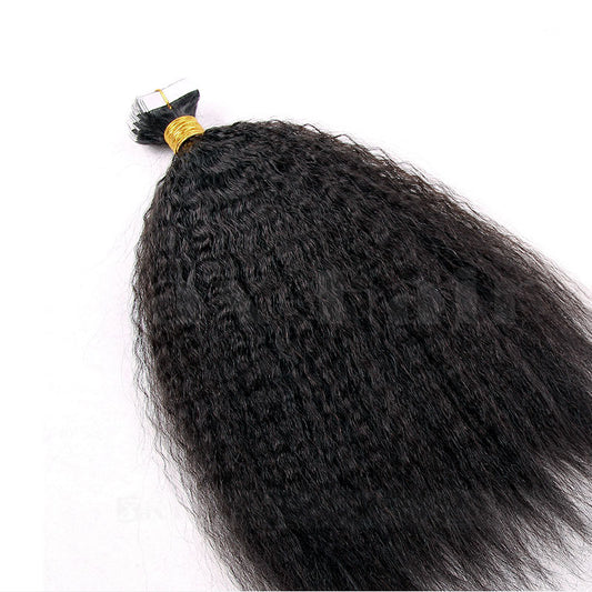 KINKY STRAIGHT TAPE IN HAIR EXTENSIONS